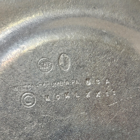 Vintage Wilton Armentale Pewter Octogon Trinket Dish 1972 - Picture 5 of 5